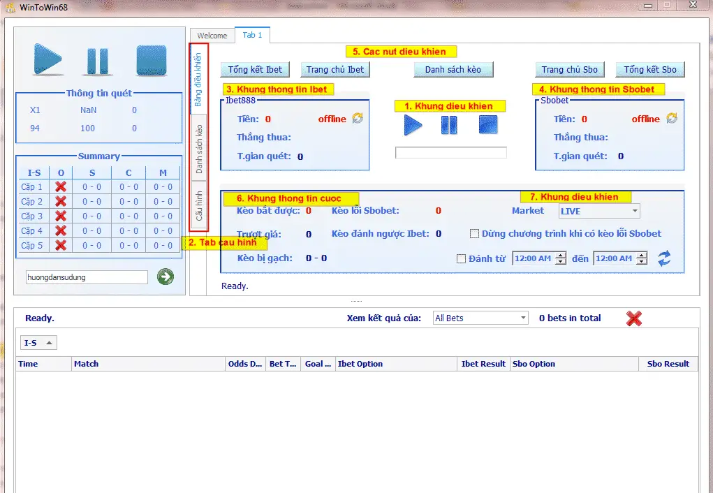 Phần mềm cá độ bóng đá Wintowin có cấu hình mượt mà
